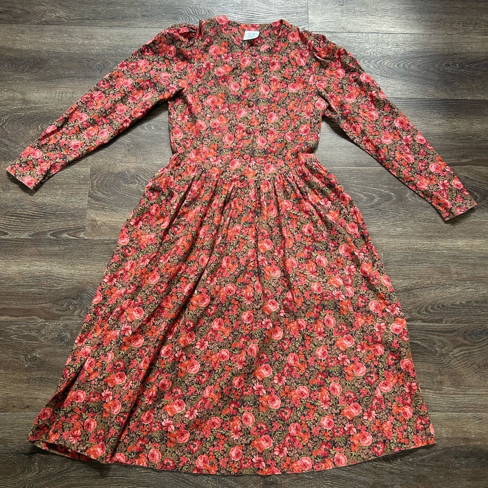 Laura Ashley Floral Midi Dress